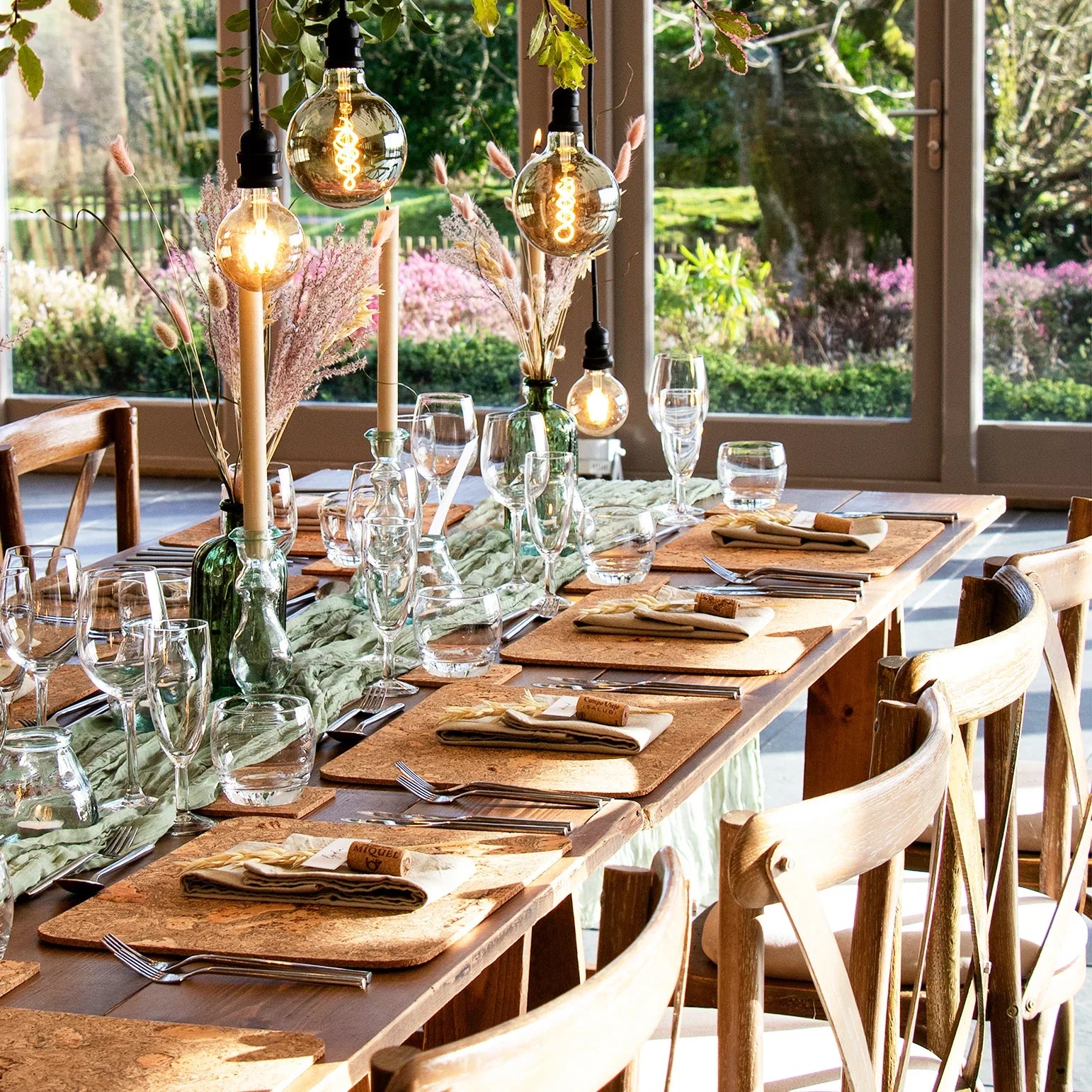 Eco wedding with natural styling