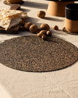 Dash Recycled Rubber & Cork Placemats | Round S/4