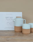 Tea Pot and Mug Eco Gift Set - Aqua