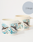 Set of Two Mugs | Swimming Penguins