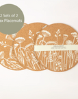 Bundle of Cork Max Placemats | Flowers