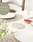 Beach Clean Placemats and Coasters | Pebble S/8