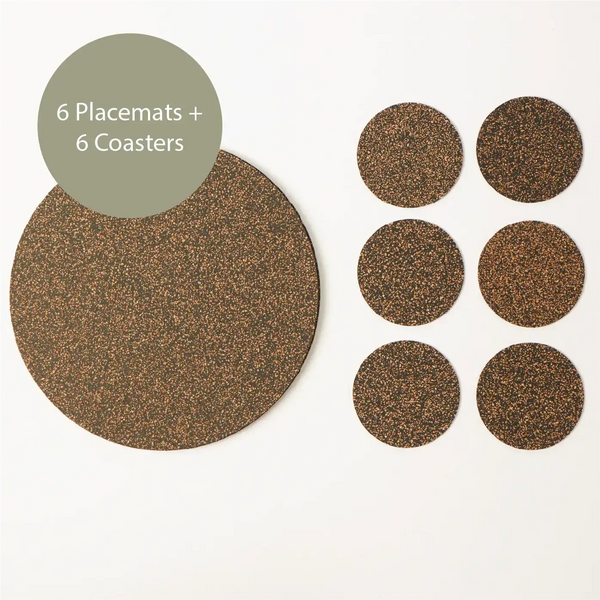 Excelsa Round Placemats, Multicoloured, Diameter 36 cm, Pack of 6 Excelsa Round Placemats, Multicoloured, Diameter 36 cm, Pack of 6