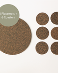 Dash Placemats + Coasters | Round - Table S/6