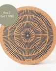 Cork Max Placemats | Sandy Lines | 3 Sets for 2