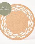 Cork Max Placemats | Shoal | 3 Sets for 2