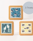 ZSL Cork & Tile Trivets Bundle