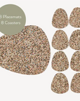Beach Clean Placemats and Coasters | Pebble S/8