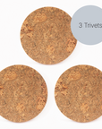 Natural Cork Trivets | S/3 Medium