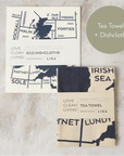 Tea Towel and matching Dishcloths | Shipping Forecast