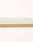 Cork Placemats | Candy Stripes - Blue