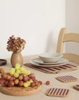 Cork Placemats | Candy Stripes - Purple