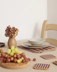 Cork Coasters | Candy Stripes - Purple