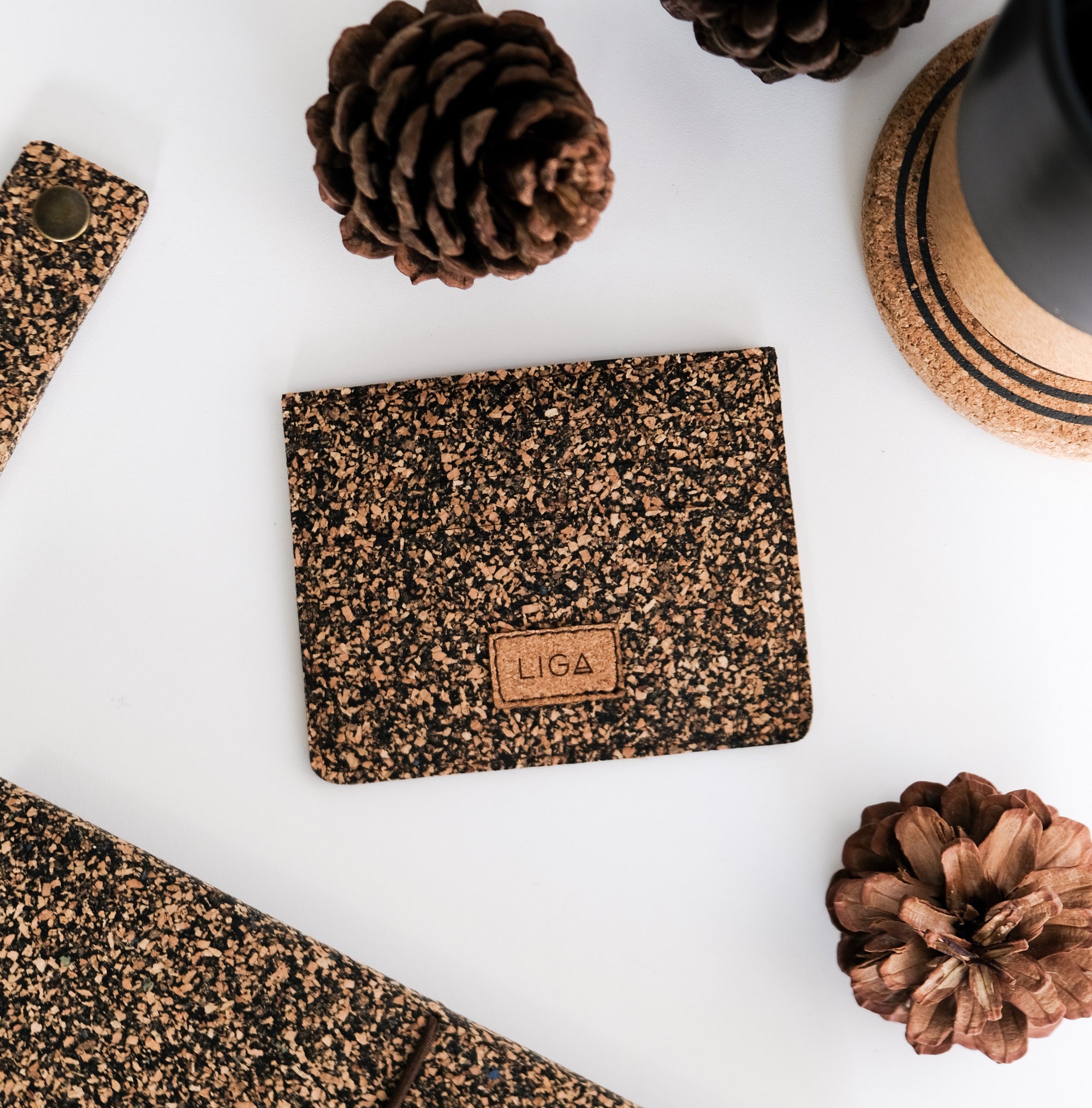 Eco Wallet | Dash Recycled Rubber + Eco Cork