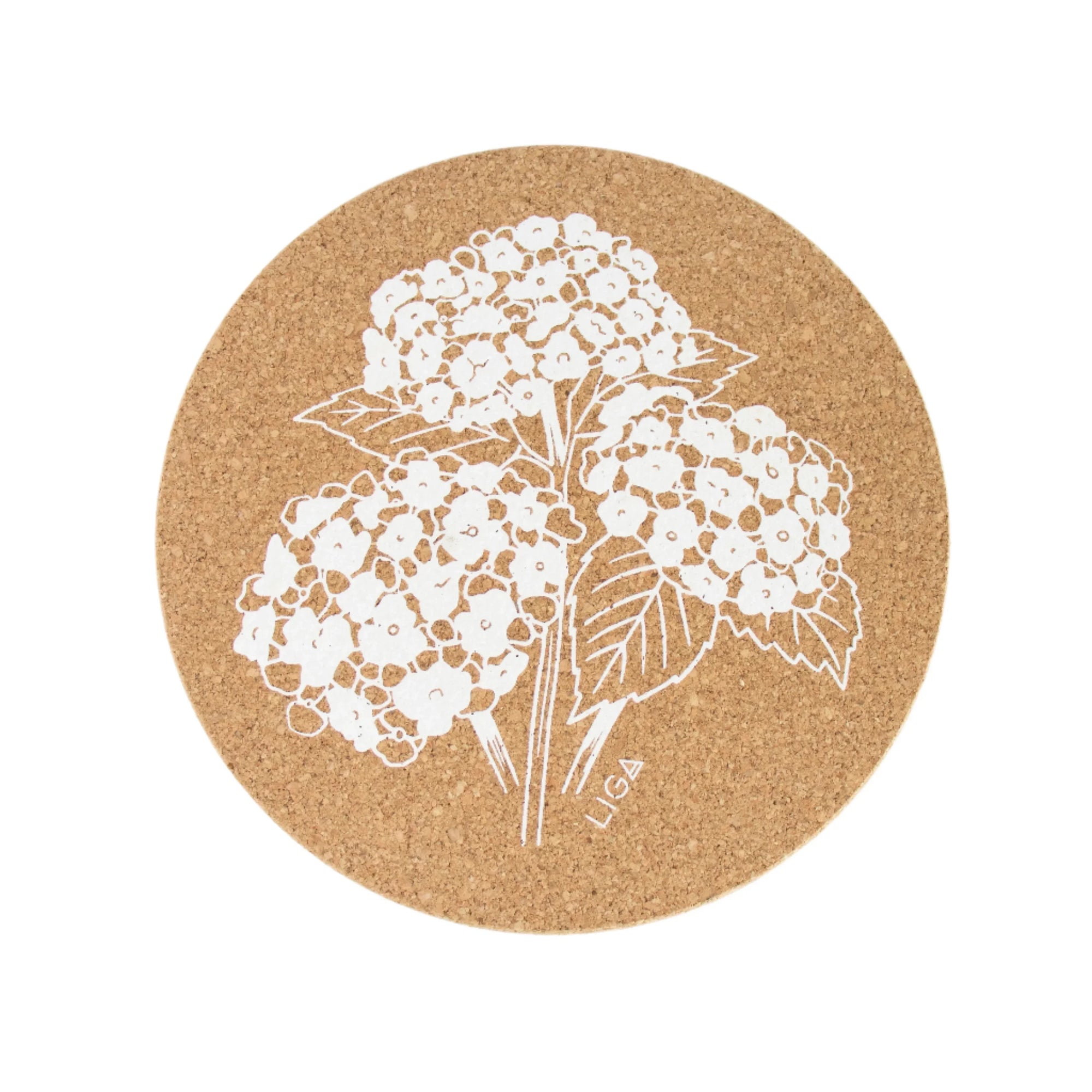 Cork Placemats | Hydrangea