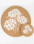 Cork Placemats | Hydrangea