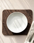 Smoked Cork Placemats | Rectangle Set of 4
