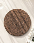 Smoked Cork Placemats | Round Set of 4