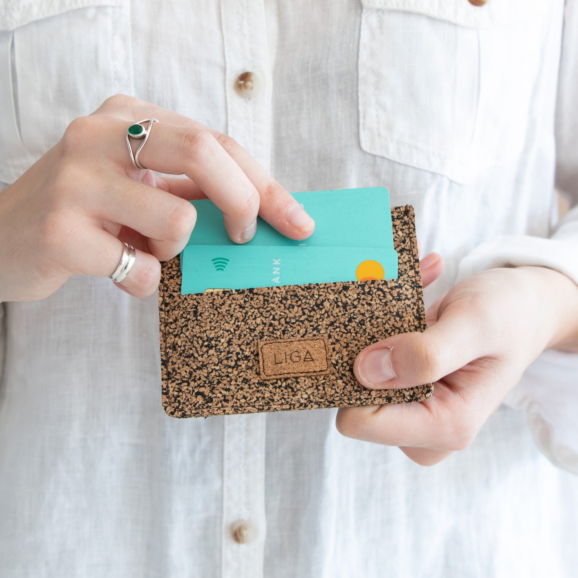 Eco Wallet | Dash Recycled Rubber + Eco Cork