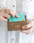 Small Card Holder | Dash Recycled Rubber + Eco Cork