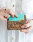 Small Card Holder | Dash Recycled Rubber + Eco Cork