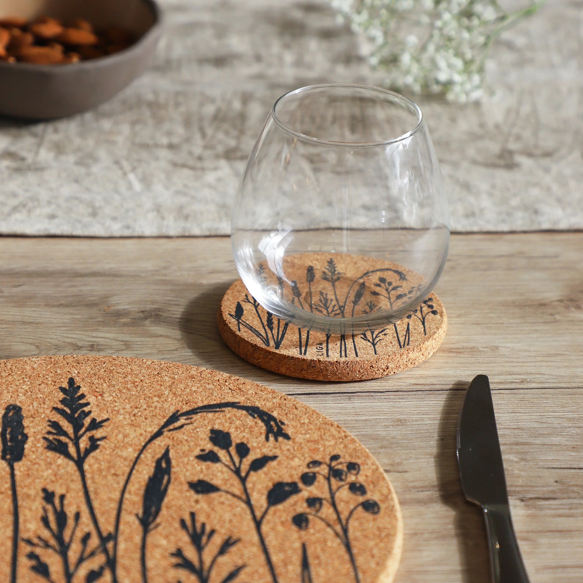 Cork Coasters | Native Grasses