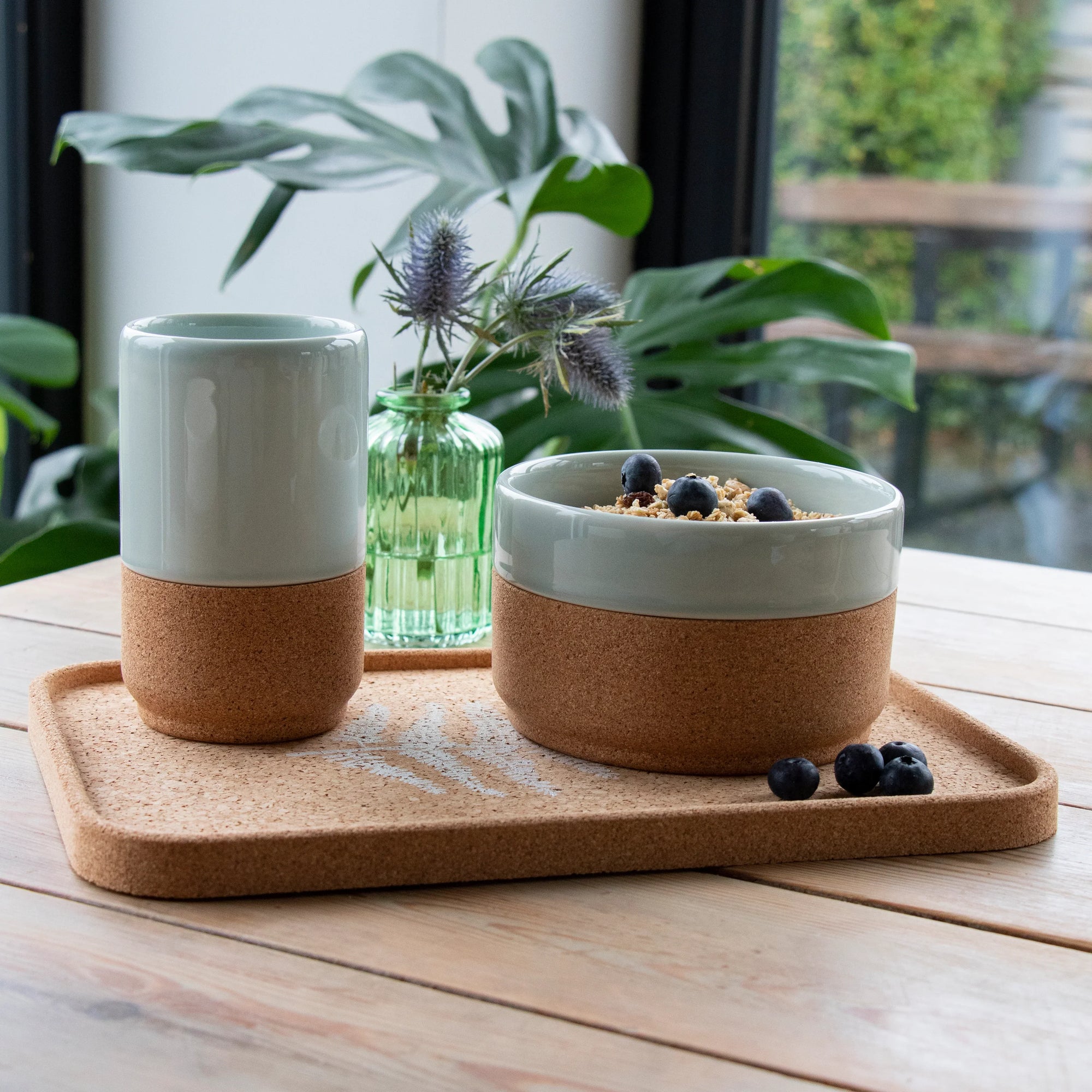 Ceramic Gift Set | Mug and Bowl in Aqua