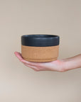 Ceramic and Cork Bowl - Black