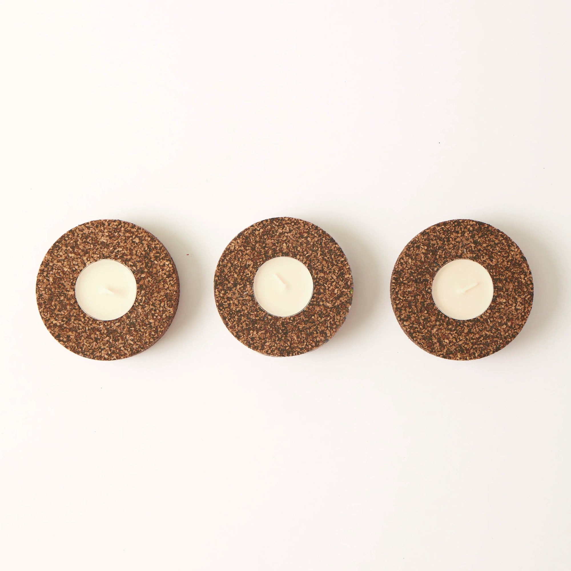 Eco Tea Light Holder | Eco Recycled Rubber and Cork