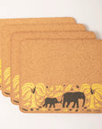 Cork Placemats | Elephant & Bananas S/4