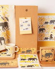 Organic Tea Towel | Elephant & Bananas