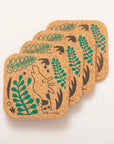 Set of 4 Placemats and matching Coasters | Elephant & Bananas