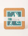 Cork and Tile Trivet | Giraffes