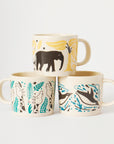 Set of three Animal Mugs