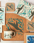 Cork Tray | Swimming Penguins
