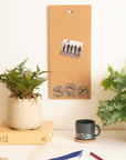 Cork Memo Board | Swimming Penguins