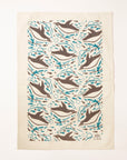 Organic Tea Towel | Swimming Penguins