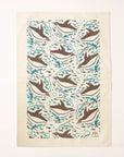 Organic Tea Towel | Swimming Penguins