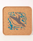 Cork Tray | Swimming Penguins