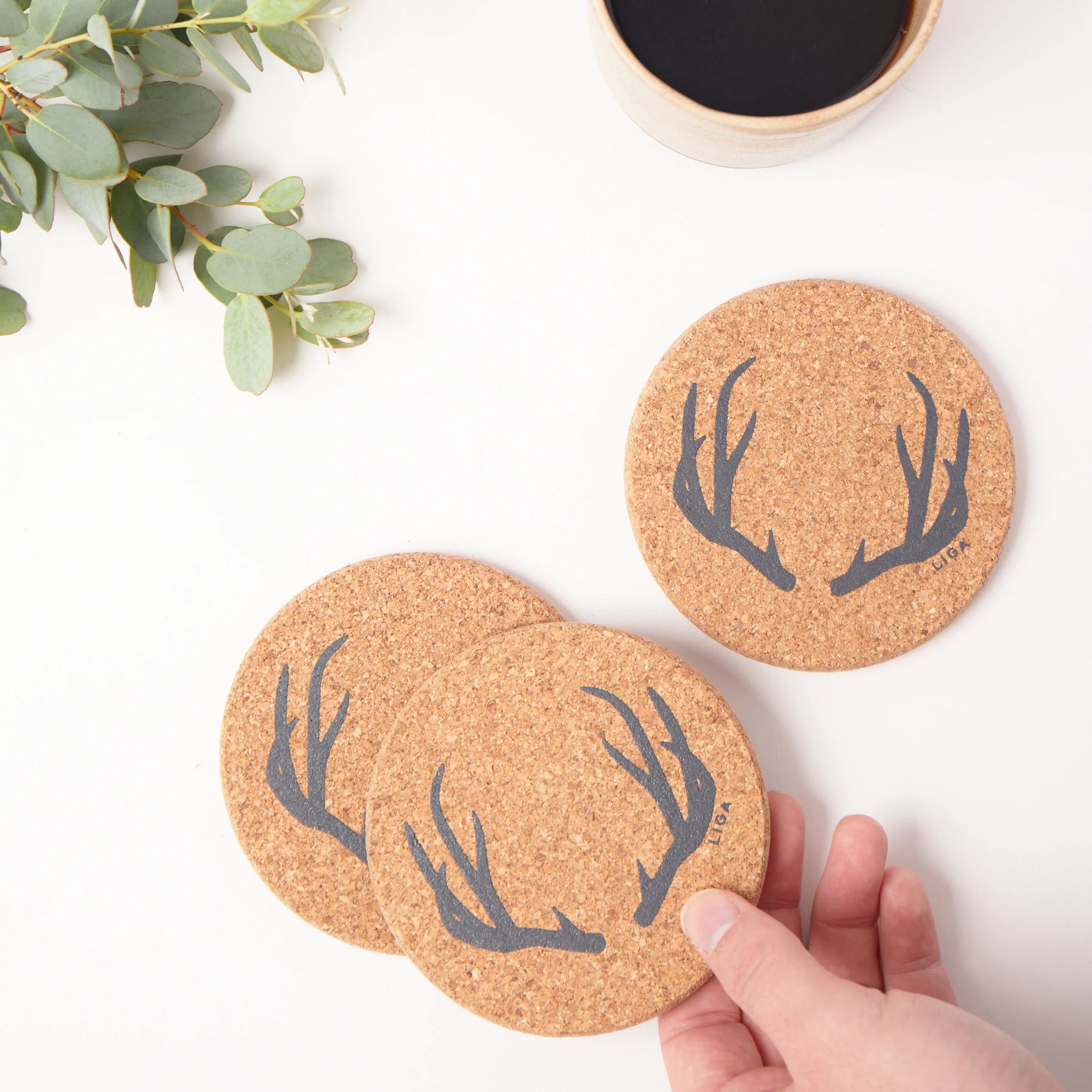 Cork Coasters | Antler