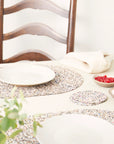 Beach Clean Oval Placemats and Coasters Bundle | Table S/4