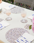 Organic Cotton Napkins | Fish on a Line Navy S/2