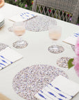 Beach Clean Round Placemats and Coasters Bundle | Table Set of 4