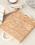 Natural Cork trivet | Block