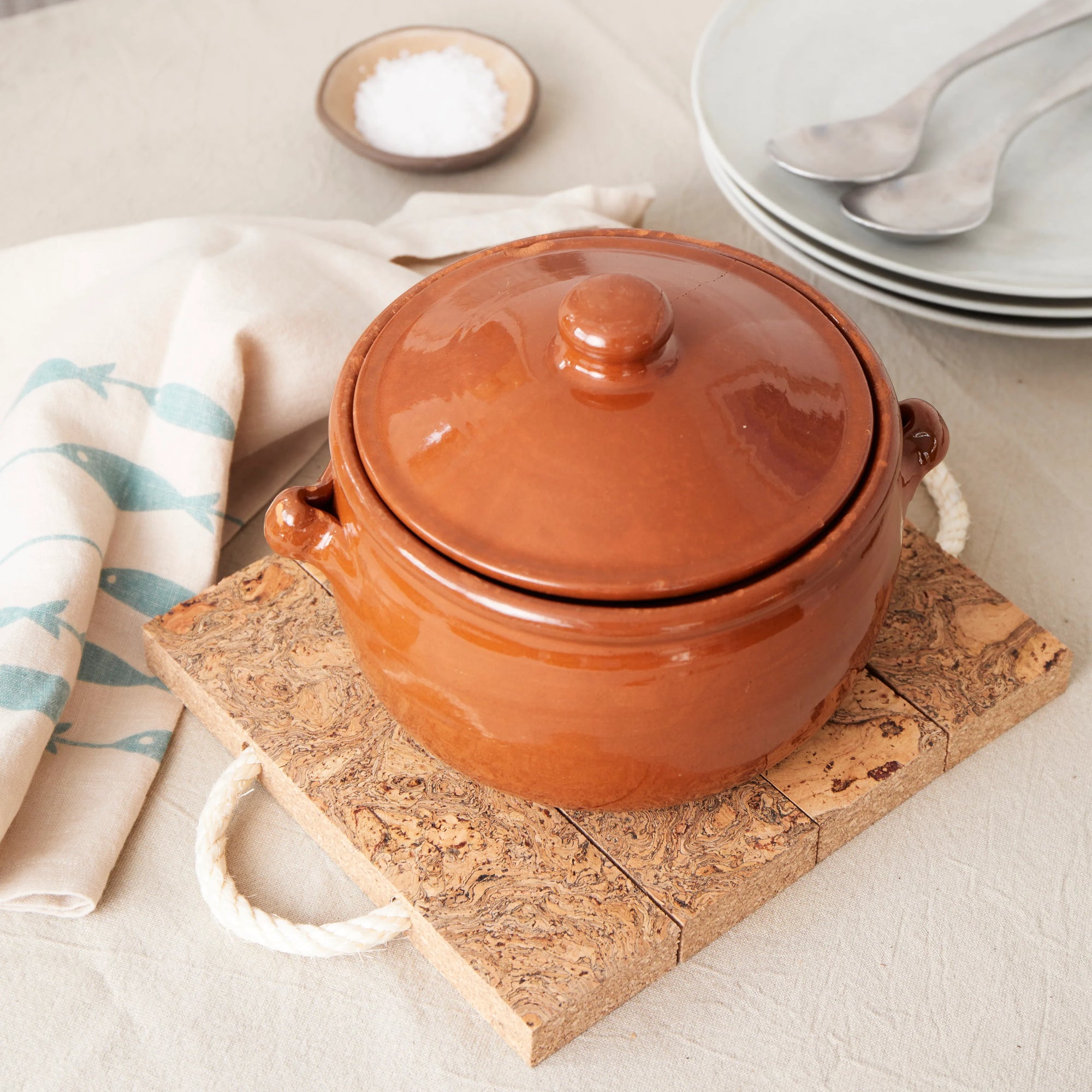 Natural Cork trivet | Block