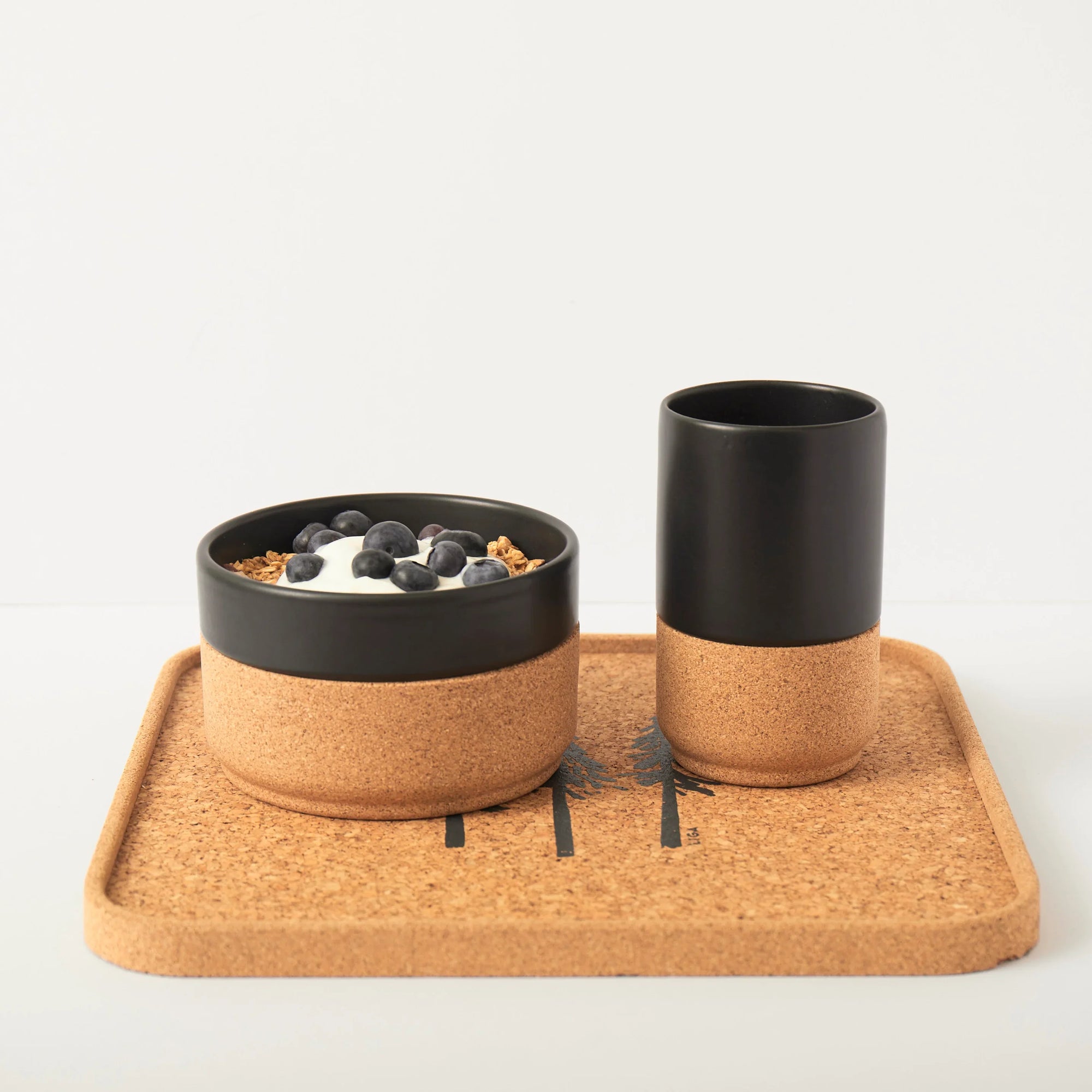 Ceramic Gift Set | Mug and Bowl in Black