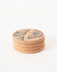 Cork Coasters | Butterfly
