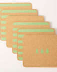 Cork Placemats | Candy Christmas | Set of 6