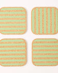 Cork Coasters | Candy Stripes - Green