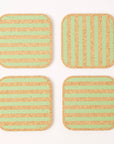 Cork Coasters | Candy Stripes - Green